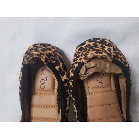 Me Too Womens Leah SlipOn Leather Upper Leopard Print Hair On-Walking Heel 6.5M - Picture 8 of 12